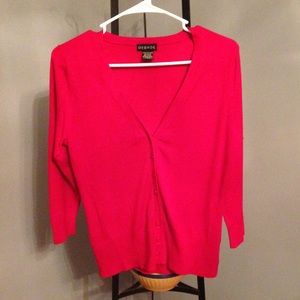 George red cardigan sweater